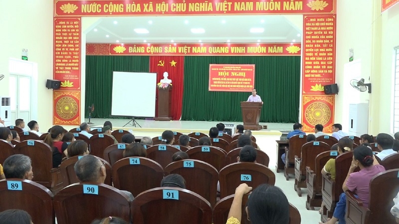 Hội nghị tuyên truyền, PBGDPL cho đồng bào các thôn đặc biệt khó khăn của huyện Ngọc Lặc
