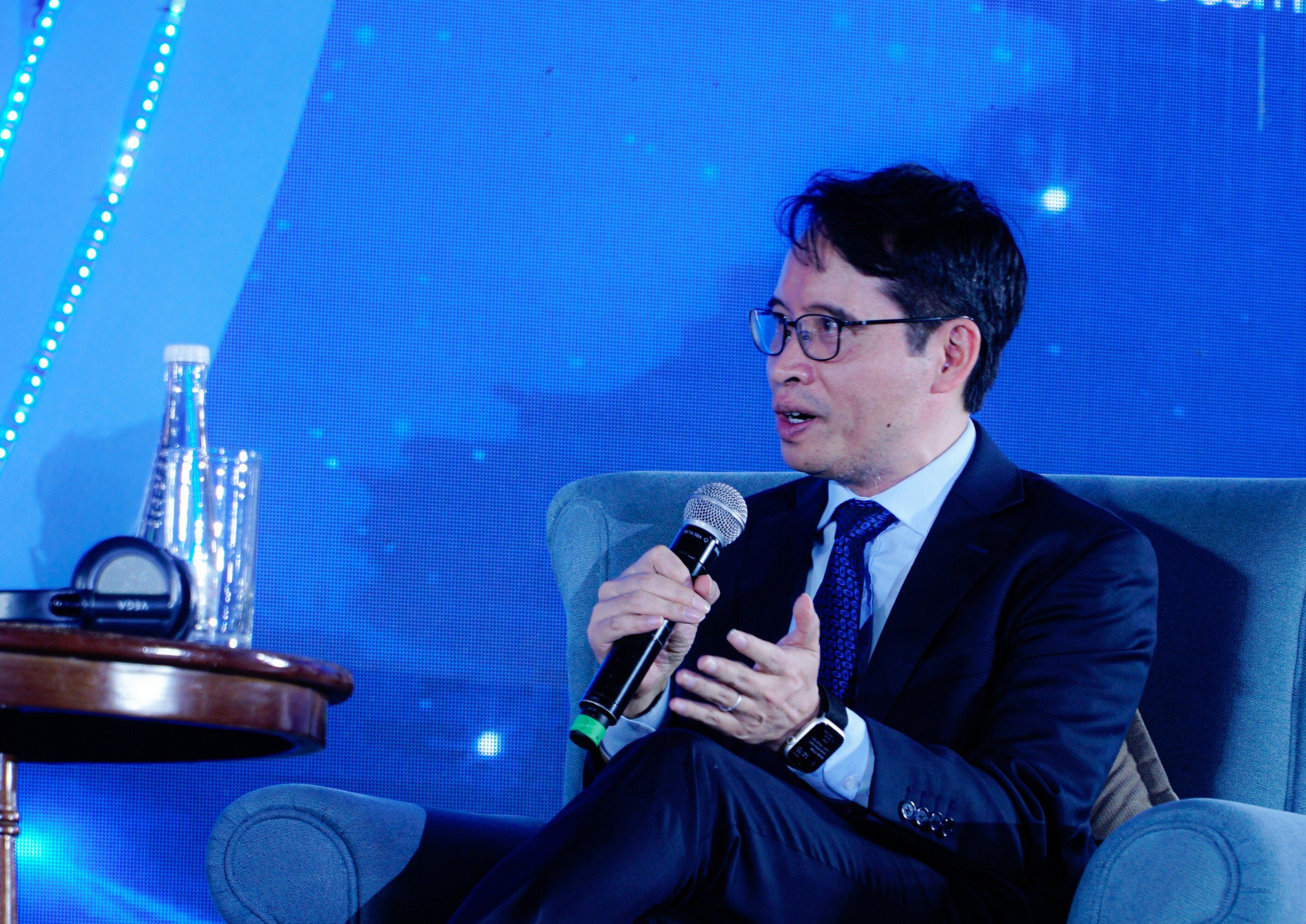 TS Bùi Hải Hưng - người sáng lập và là Tổng Giám đốc VinAI, Việt Nam, top 20 công ty nghiên cứu về AI trên toàn thế giới theo xếp hạng của Thundermark Capital 2022 - Ảnh: NGUYỄN HIỀN