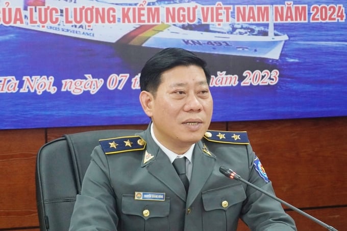 Ông Nguyễn Quang Hùng, Cục trưởng Cục Kiểm ngư cho rằng, việc củng cố lực lượng kiểm ngư Trung ương và địa phương trong thời gian gần sắp tới là nhiệm vụ cấp bách để thực thi pháp luật thủy sản trên biển. Ảnh: Hồng Thắm.