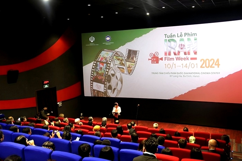 Tuần lễ phim Iran tại Việt Nam khai mạc tối 10/1 tại Trung tâm Chiếu phim Quốc gia (Hà Nội).