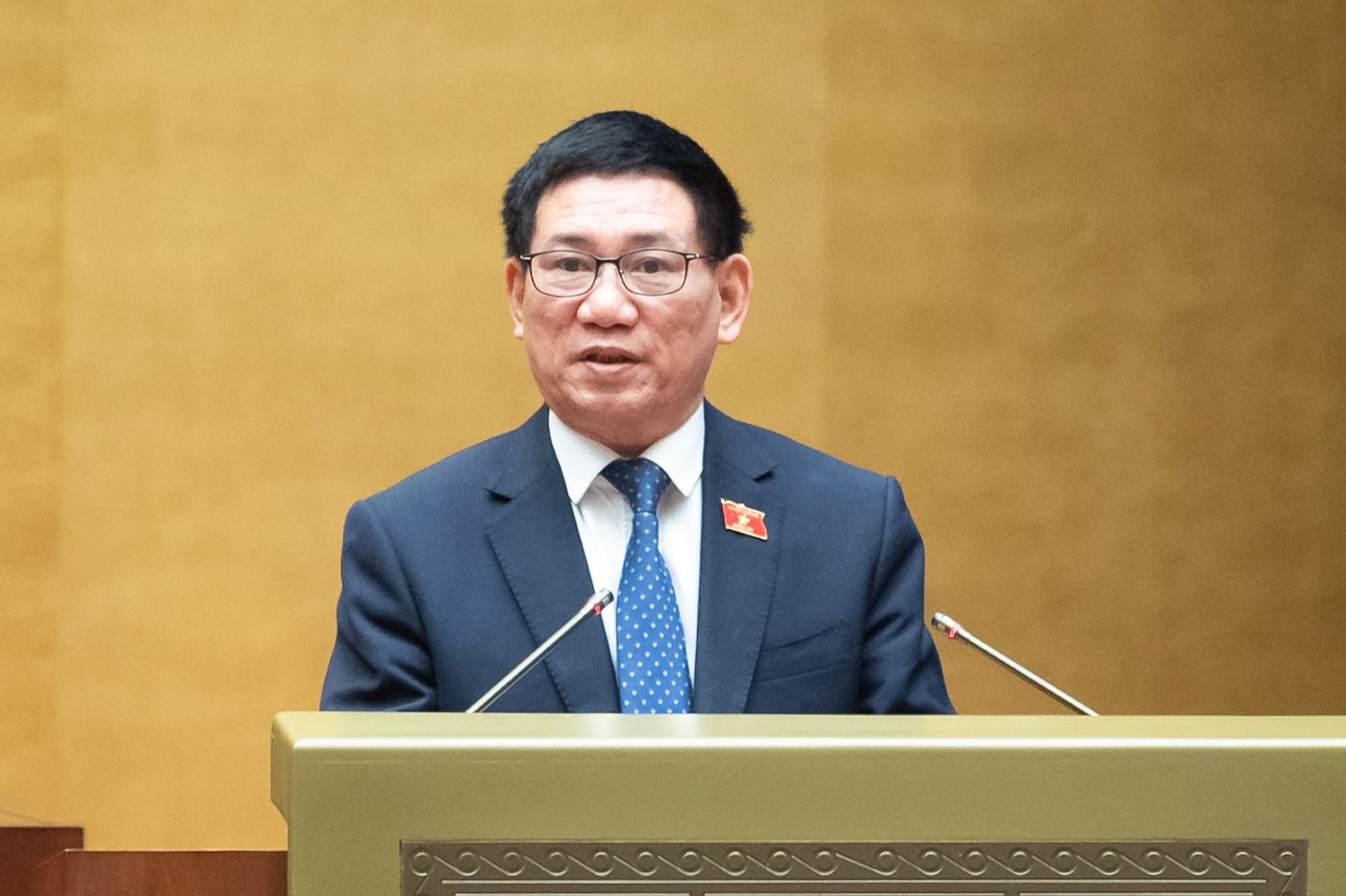 Bộ trưởng Bộ Tài chính Hồ Đức Phớc - Ảnh: Quochoi.vn